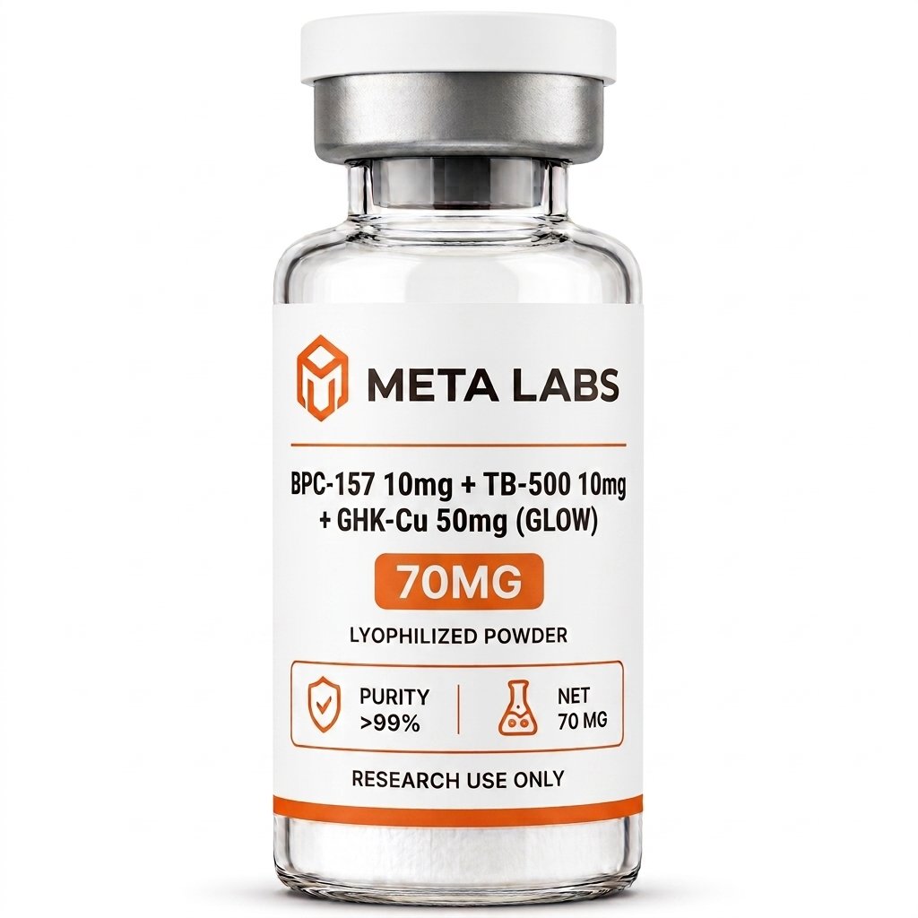 BPC 157 10mg + TB-500 10mg + GHK-Cu 50mg (GLOW)